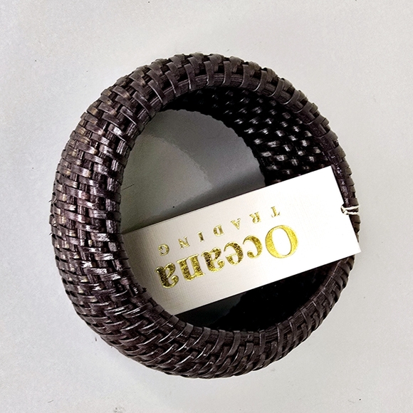 Oceana Trading Women's Rattan Weave Bracelets - Picture 2 of 5